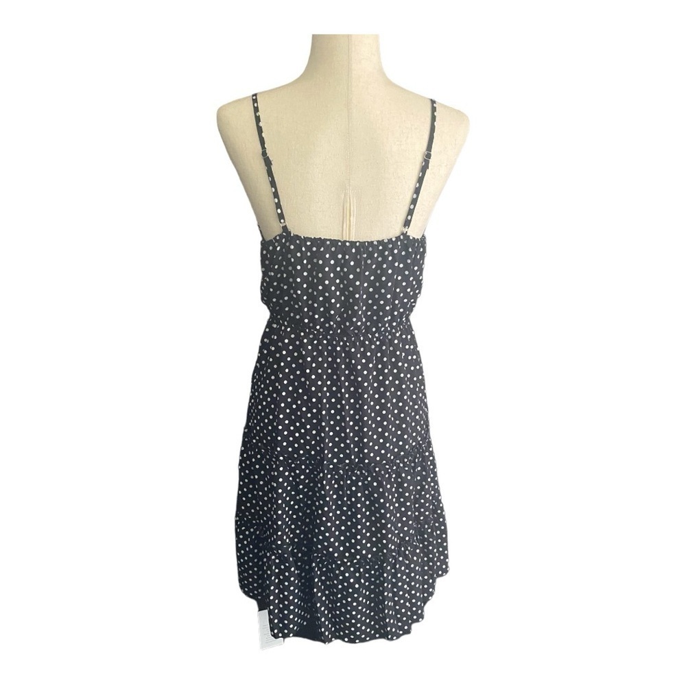 NWT-USTYLE-BLACK WITH WHITE POLKA DOT DRESS-SIZE MEDIUM - Picture 7 of 10